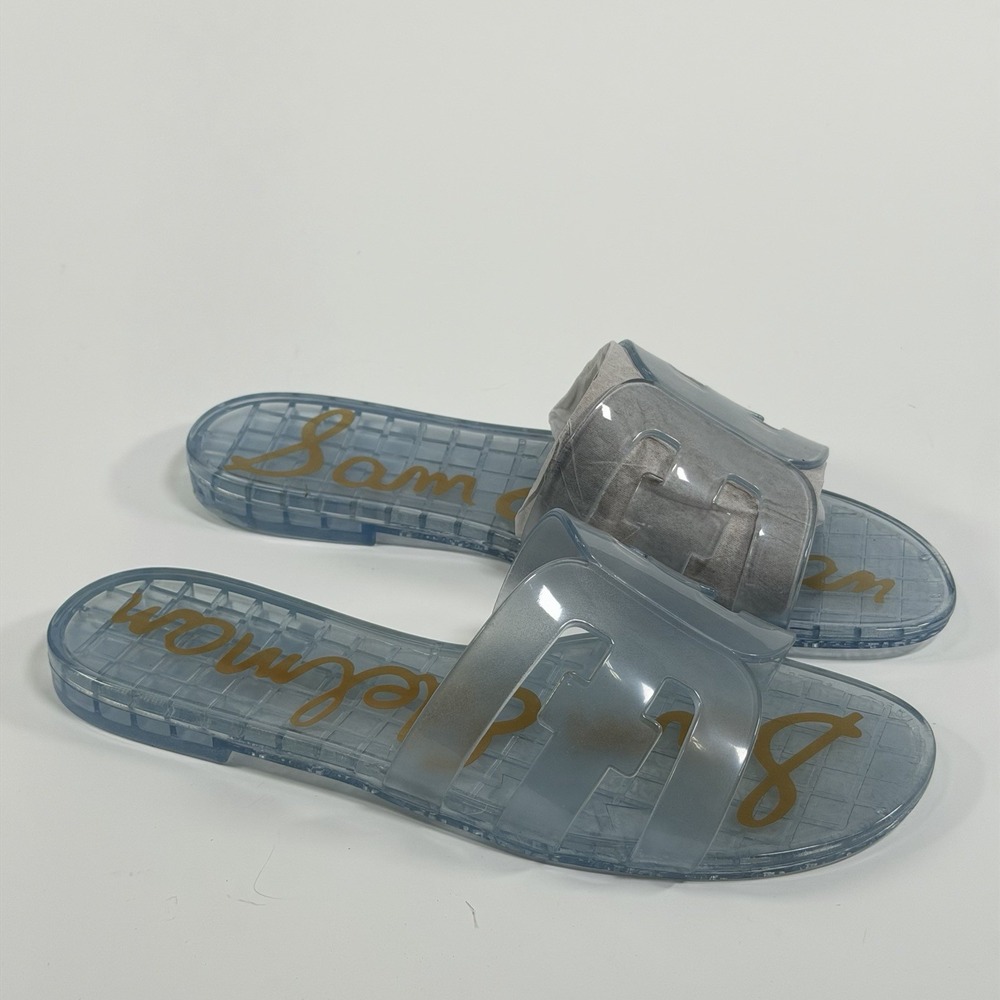 Sam Edelman Size-9 Women's Bay Jelly Blue Flat Sandal - Picture 10 of 10
